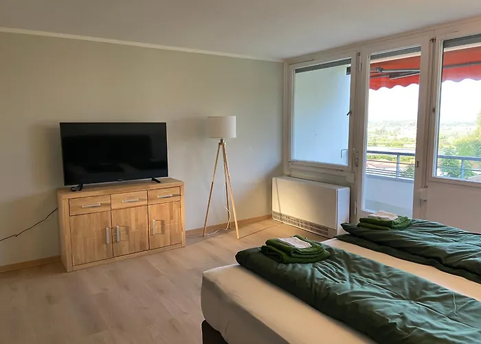 アパート Bodenseepanorama Mit Wunderschoenem Alpenpanorama Und Indoor-pool